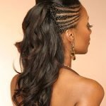 faux hawk half sew in