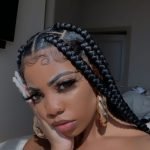 jumbo box braids using rubber band method