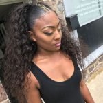 middle part cornrow half sew in