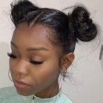 pigtail bun partial sew in