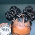 two bow puffs using rubber band method