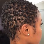 defined curls with nape hair edges