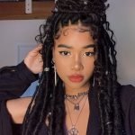 faux locs with edges