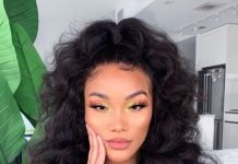 Half Up Half Down Sew In We’re Loving Now half up half down with loose waves