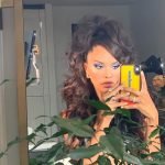 half up half down with side bang and loose wave