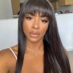 long quick weave with bangs
