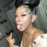 pigtail bun with baby hair