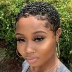 tapered cut with baby hair edges