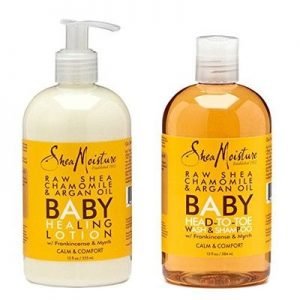 Shea-Moisture-Calm-and-Comfort-Raw-Shea-Chamomile-and-Argan-Oil-Baby-Head-to-Toe-Wash-Shampoo-and-Healing-Lotion