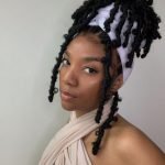 butterfly locs in head wrap