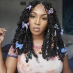 butterfly locs with butterfly clips