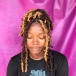 honey and brown butterfly locs