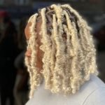 platinum blond butterfly locs