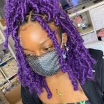 purple butterfly locs