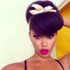 natural hair updos