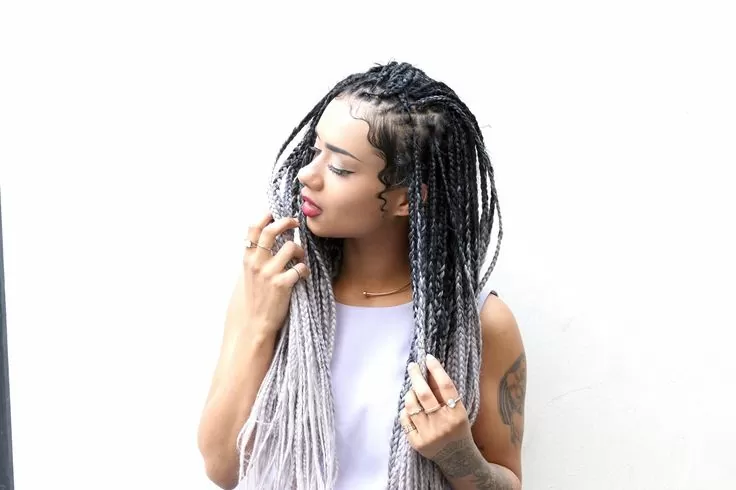 jumbo box braids styles