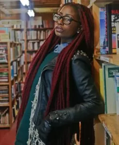long red yarn braids