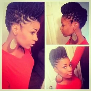 bouffant yarn braids