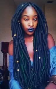 yarn braids with jewels