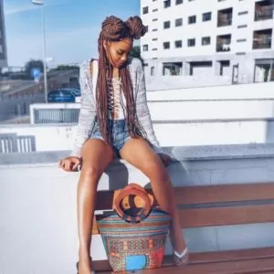 yarn braids double bun