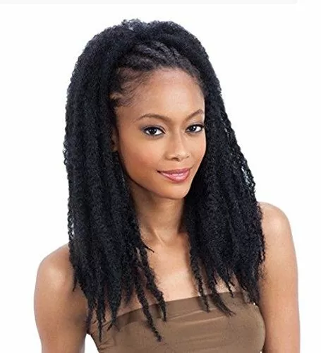 Image of High ponytail Jamaican hairstyle