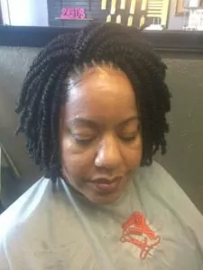 Chin Length Crochet Kinky Twists