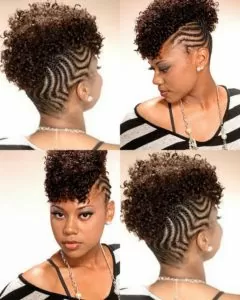 Cornrow Faux Hawk