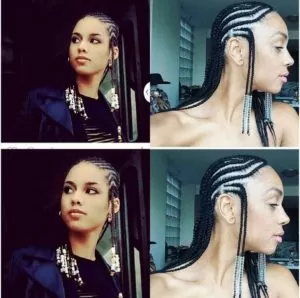 multi-directional cornrows