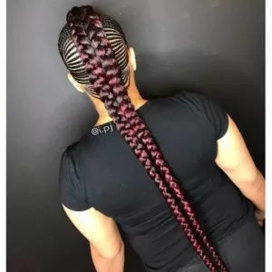 double braided faux-hawk
