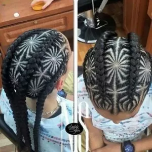 spiderweb cornrows