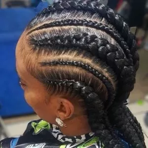 Multi-sized Cornrows