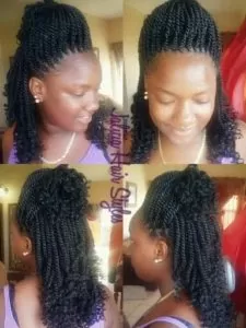 Kinky Twist Faux Pompadour