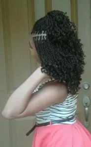Kinky Twists Half Ponytail