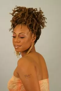 Kinky Twists Messy High Ponytail