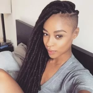 shaved sides