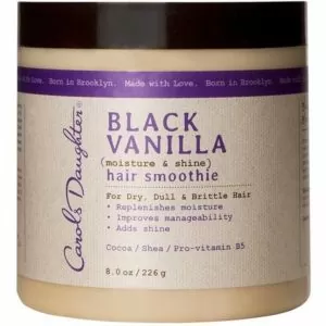 Black vanilla coarse hair