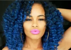 Blue Crochet Braids