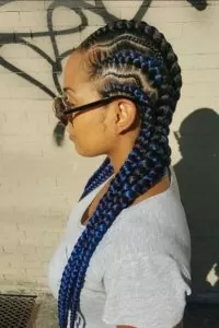 zig zag feed in braids