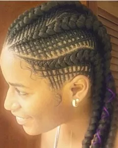 basket weave feed in braids