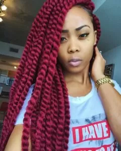 Red Crochet Twists