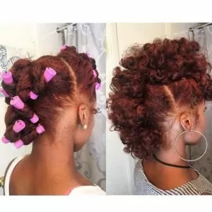 curly fro hawk