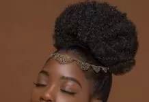 Natural Hair Updos: 35 Natural Updo Hairstyles For Prom Night dressed up high bun