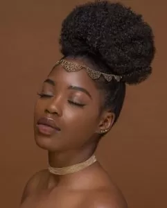 dressed up high bun