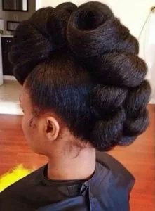elegant fro hawk