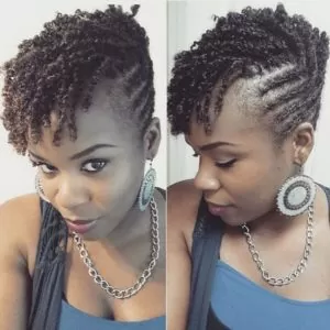 flat twists finger coils