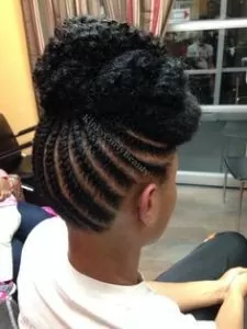flat twists pompadour
