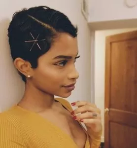 pixie cut bobby pin