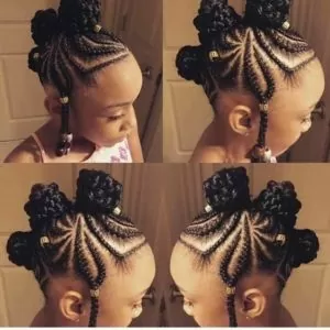 Braided Bun Frohawk