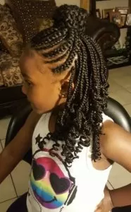 Half Up Half Down Box Braids