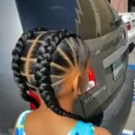 Straight Back Chunky Cornrows